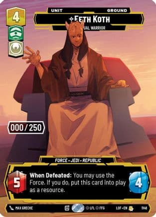 Eeth Koth - Spiritual Warrior (Serialized) | Foil (1146)  [Legends of the Force]