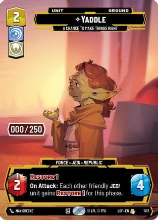 Yaddle - A Chance To Make Things Right (Serialized) | Foil (1147)  [Legends of the Force]