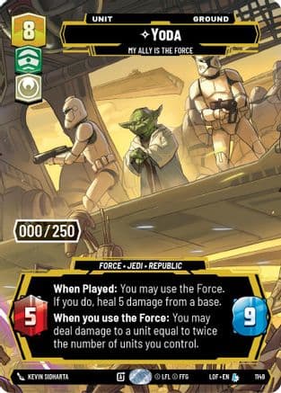 Yoda - My Ally is the Force (Serialized) | Foil (1149)  [Legends of the Force]