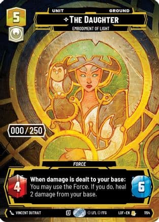 The Daughter - Embodiment of Light (Serialized) | Foil (1154)  [Legends of the Force]