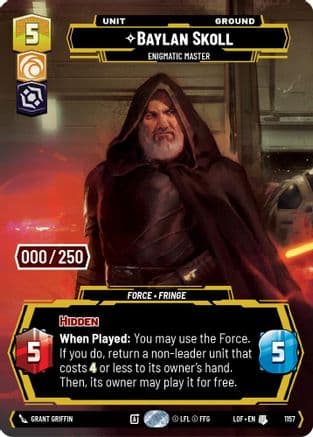 Baylan Skoll - Enigmatic Master (Serialized) | Foil (1157)  [Legends of the Force]