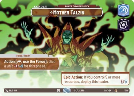 Mother Talzin - Power Through Magick (Showcase) | Foil (1006)  [Legends of the Force]