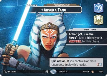 Ahsoka Tano - Fighting For Peace (Showcase) | Foil (1007)  [Legends of the Force]