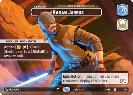 Kanan Jarrus - Help Us Survive (Showcase) | Foil (1008)  [Legends of the Force]