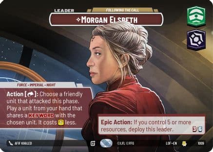 Morgan Elsbeth - Following the Call (Showcase) | Foil (1009)  [Legends of the Force]