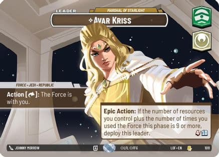 Avar Kriss - Marshal of Starlight (Showcase) | Foil (1011)  [Legends of the Force]