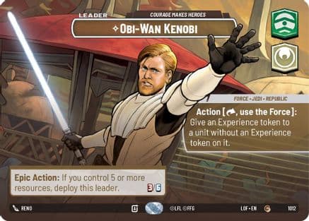 Obi-Wan Kenobi - Courage Makes Heroes (Showcase) | Foil (1012)  [Legends of the Force]