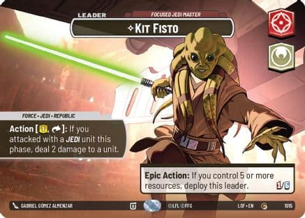 Kit Fisto - Focused Jedi Master (Showcase) | Foil (1015)  [Legends of the Force]