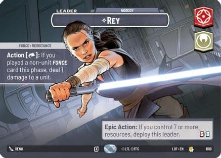 Rey - Nobody (Showcase) | Foil (1016)  [Legends of the Force]