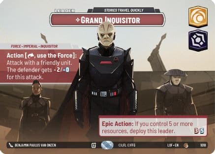 Grand Inquisitor - Stories Travel Quickly (Showcase) | Foil (1018)  [Legends of the Force]