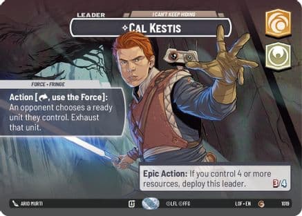 Cal Kestis - I Can't Keep Hiding (Showcase) | Foil (1019)  [Legends of the Force]