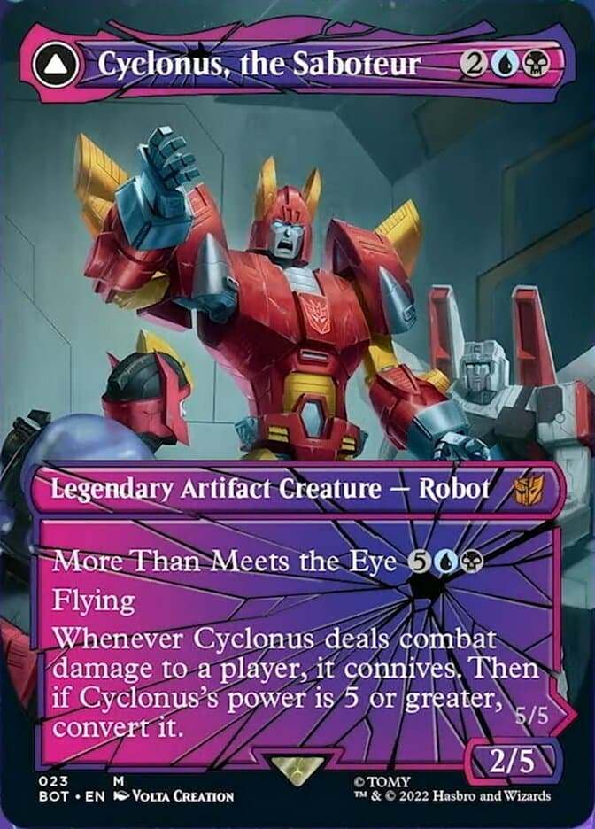 Cyclonus, the Saboteur // Cyclonus, Cybertronian Fighter (Shattered Glass) [Transformers] Foil
