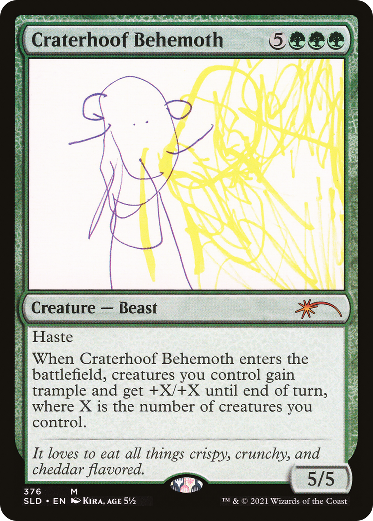Craterhoof Behemoth (376) [Secret Lair Drop Series] Foil