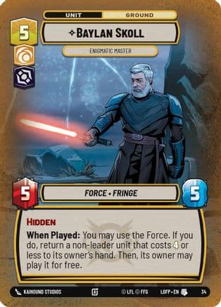 Baylan Skoll - Enigmatic Master | Foil (34)  [Organized Play Promos]
