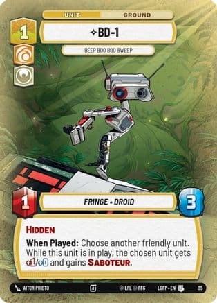 BD-1 - Beep Boo Boo Bweep | Foil (35)  [Organized Play Promos]