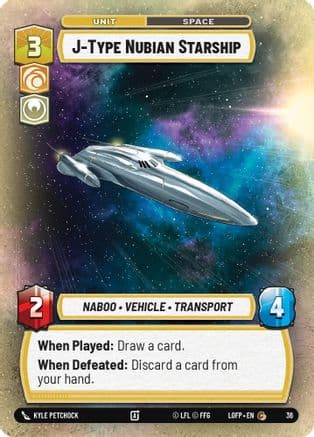 J-Type Nubian Starship | Foil (36)  [Organized Play Promos]
