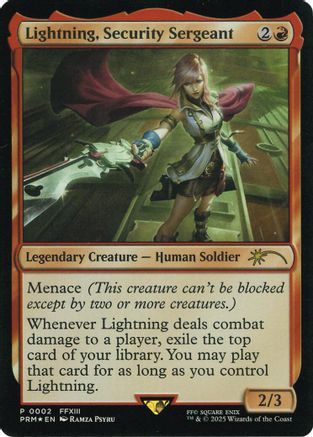 Lightning, Security Sergeant (Costco Bundle) (002) [Unique and Miscellaneous Promos]  Foil