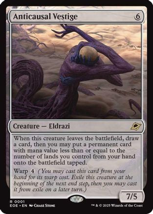 Anticausal Vestige (001) [Edge of Eternities]  Foil