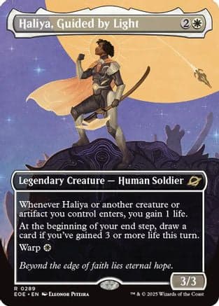 Haliya, Guided by Light (Borderless) (289) [Edge of Eternities]  Foil