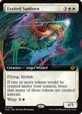 Exalted Sunborn (Extended Art) (318) [Edge of Eternities]  Foil