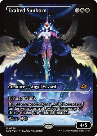 Exalted Sunborn (Showcase) (358) [Edge of Eternities]  Foil