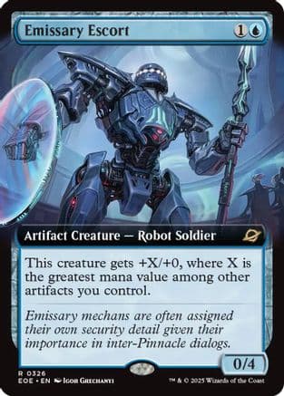 Emissary Escort (Extended Art) (326) [Edge of Eternities]  Foil