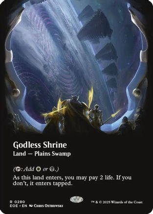 Godless Shrine (Borderless) (280) [Edge of Eternities]