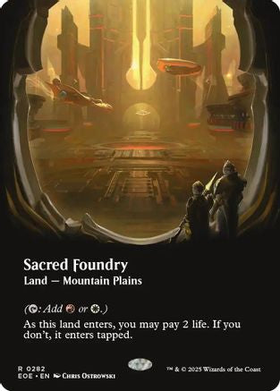 Sacred Foundry (Borderless) (282) [Edge of Eternities]  Foil