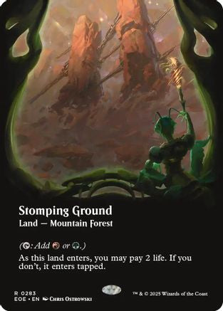 Stomping Ground (Borderless) (283) [Edge of Eternities]  Foil