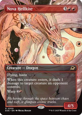 Nova Hellkite (Borderless) (309) [Edge of Eternities]  Foil