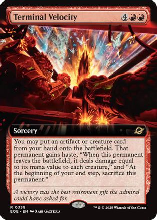 Terminal Velocity (Extended Art) (338) [Edge of Eternities]  Foil