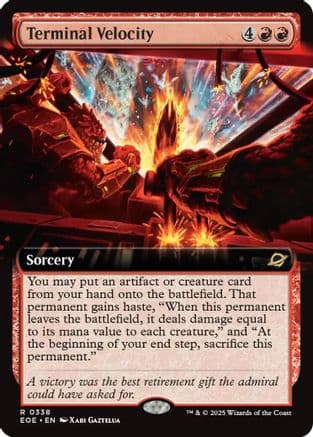 Terminal Velocity (Extended Art) (338) [Edge of Eternities]