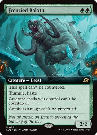 Frenzied Baloth (Extended Art) (342) [Edge of Eternities]  Foil
