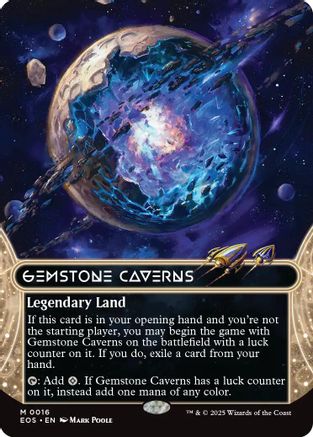 Gemstone Caverns (0016) (Borderless) (016) [Edge of Eternities: Stellar Sights]  Foil
