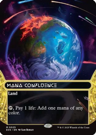 Mana Confluence (0025) (Borderless) (025) [Edge of Eternities: Stellar Sights]  Foil