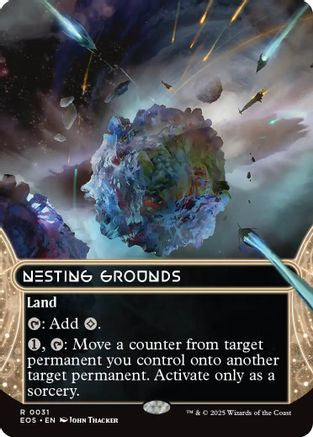 Nesting Grounds (0031) (Borderless) (031) [Edge of Eternities: Stellar Sights]  Foil