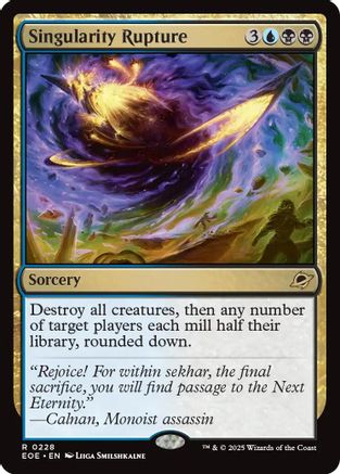 Singularity Rupture (228) [Edge of Eternities]  Foil