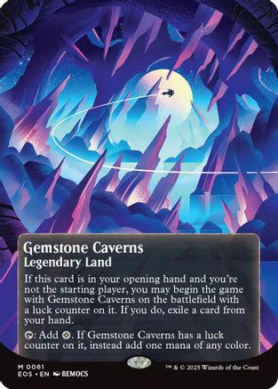 Gemstone Caverns (0061) (Borderless) (061) [Edge of Eternities: Stellar Sights]  Foil