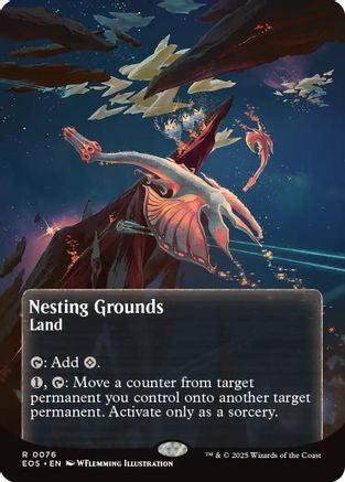 Nesting Grounds (0076) (Borderless) (076) [Edge of Eternities: Stellar Sights]  Foil