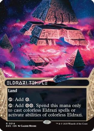 Eldrazi Temple (0014) (Borderless) (014) [Edge of Eternities: Stellar Sights]
