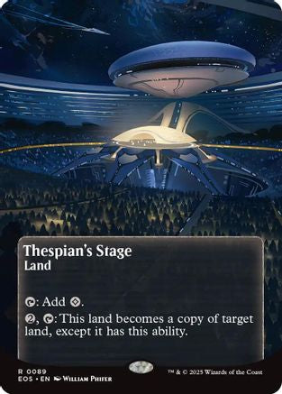 Thespian's Stage (0089) (Borderless) (089) [Edge of Eternities: Stellar Sights]  Foil