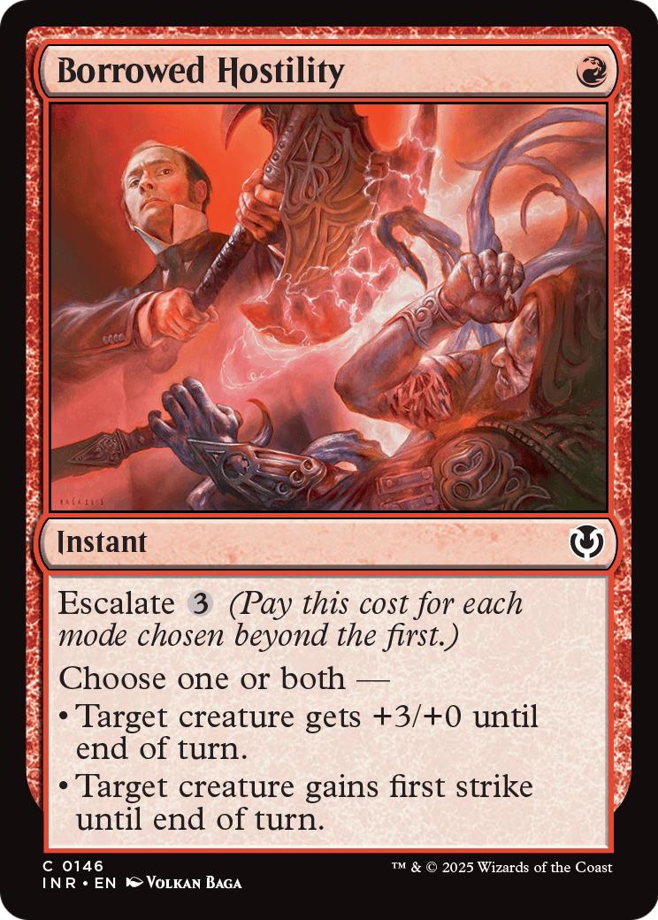 Borrowed Hostility (-146) [Innistrad Remastered]  Foil