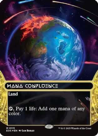 Mana Confluence (0115) (Borderless) (Galaxy Foil) (115) [Edge of Eternities: Stellar Sights]  Foil