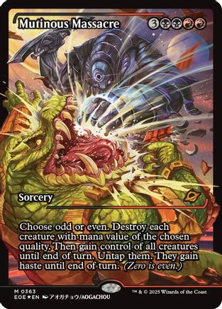 Mutinous Massacre (Showcase) (363) [Edge of Eternities]  Foil