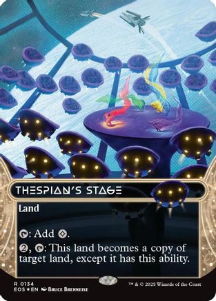 Thespian's Stage (0134) (Borderless) (Galaxy Foil) (134) [Edge of Eternities: Stellar Sights]  Foil