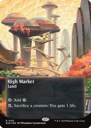 High Market (0153) (Borderless) (Galaxy Foil) (153) [Edge of Eternities: Stellar Sights]  Foil