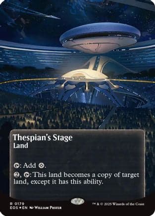 Thespian's Stage (0179) (Borderless) (Galaxy Foil) (179) [Edge of Eternities: Stellar Sights]  Foil