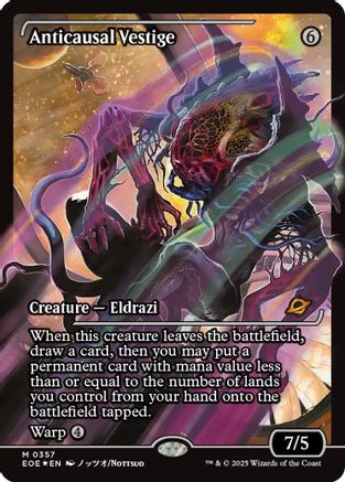 Anticausal Vestige (Showcase) (357) [Edge of Eternities]  Foil
