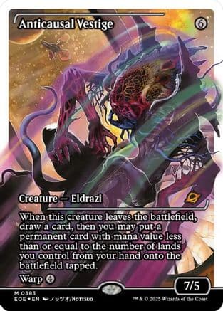 Anticausal Vestige (Showcase) (Fracture Foil) (383) [Edge of Eternities]  Foil