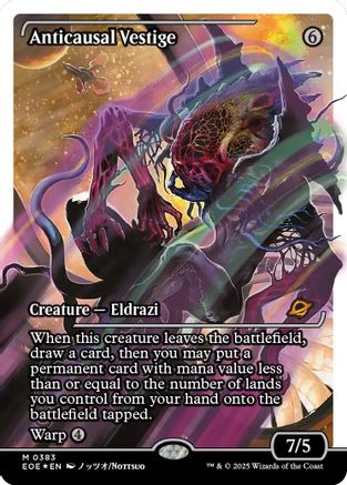 Anticausal Vestige (Showcase) (Fracture Foil) (383) [Edge of Eternities]  Foil